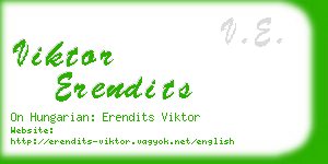 viktor erendits business card